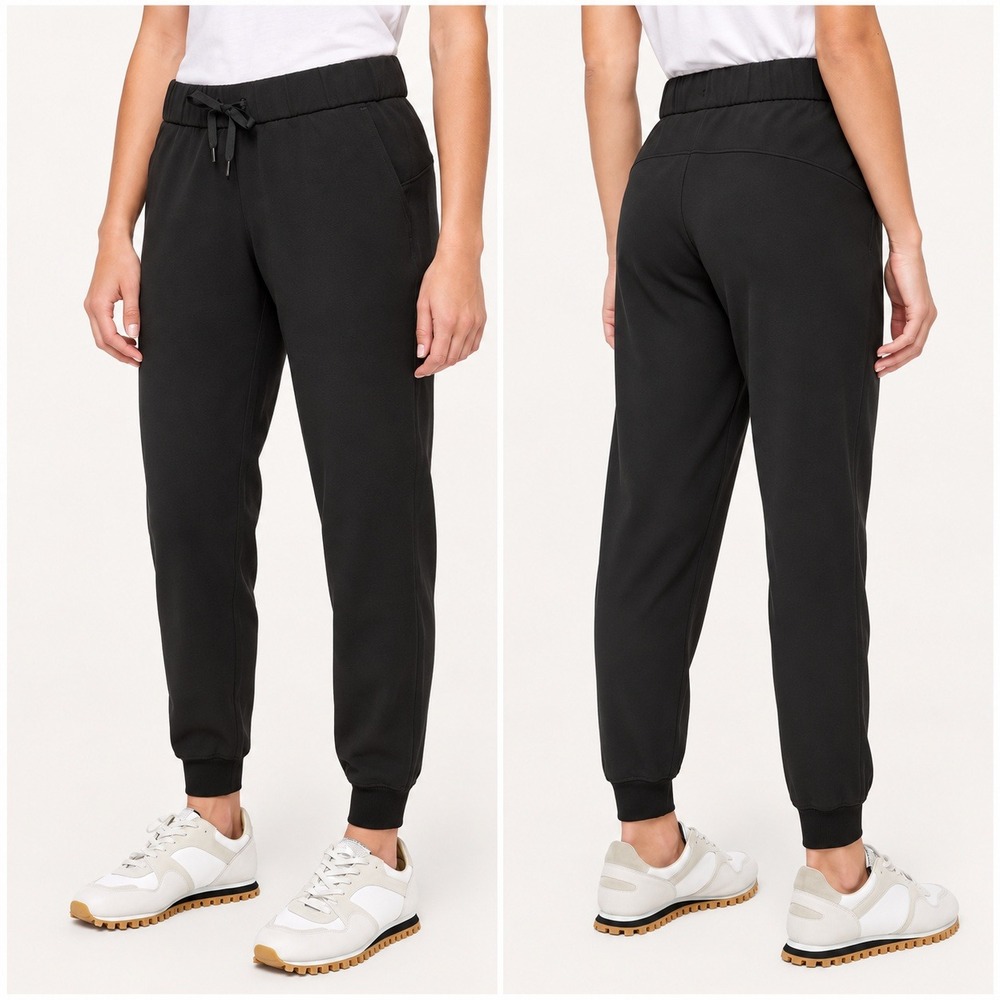 Lululemon On The Fly Jogger Pants Black Size 6 Travel Woven